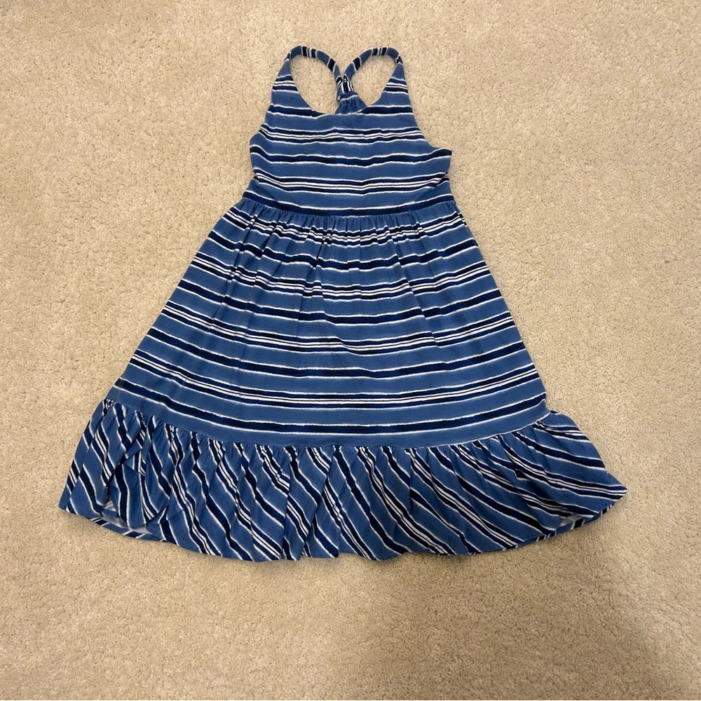 Polo Ralph Lauren Girl’s Blue/Navy Striped Kids Dress in L (12-14)